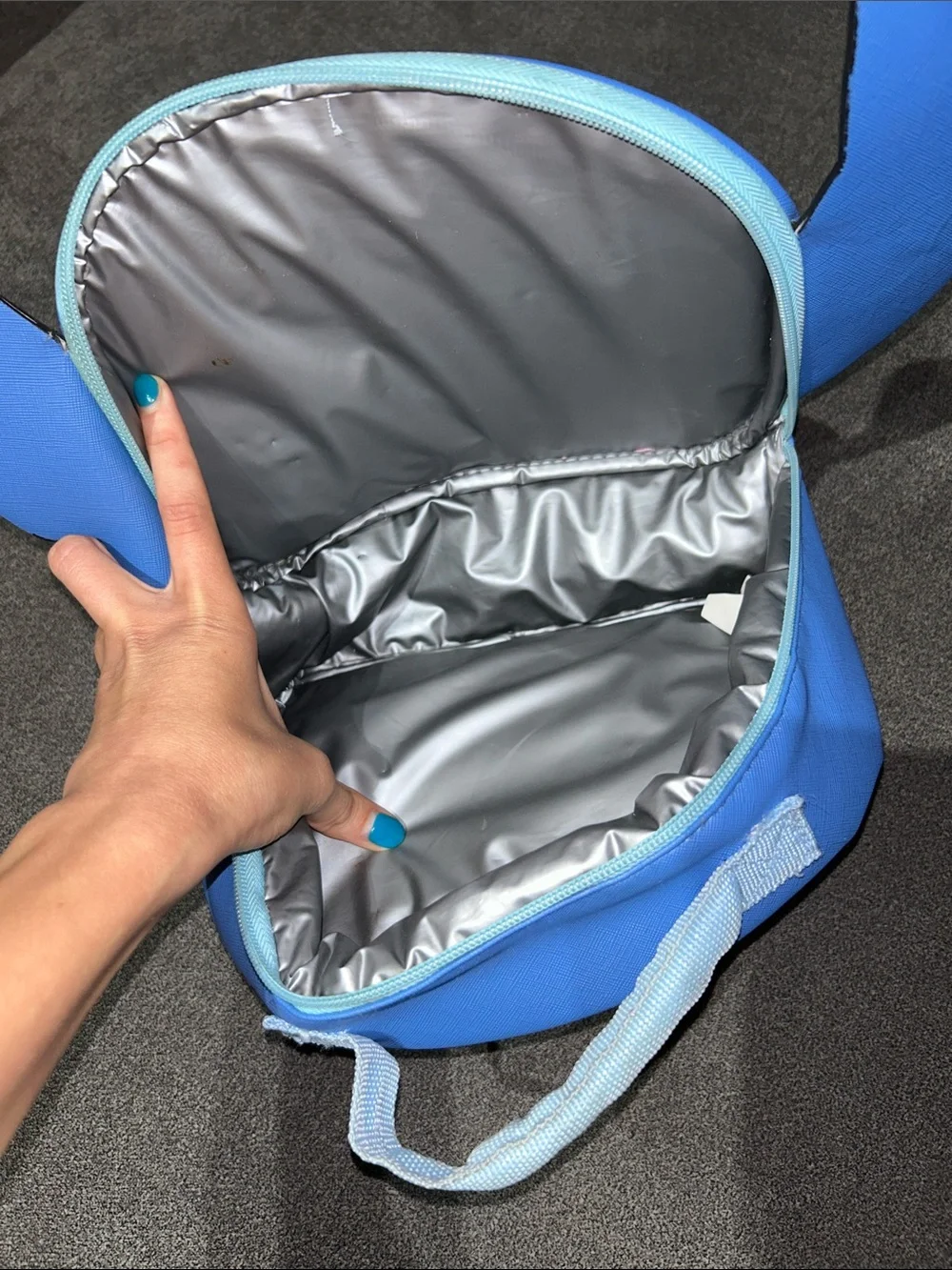 Disney Blue Stitch Character Kids Lunch Bag